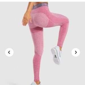 Pink and grey gymshark leggings
